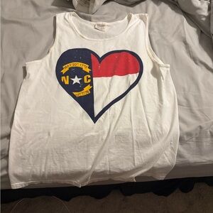 North Carolina Flag Graphic Comfort Colors Tank Top